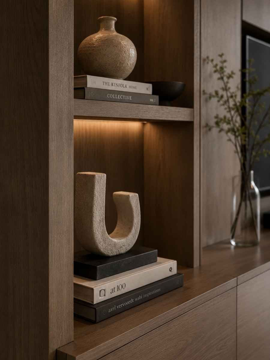 Detail van maatwerk wooninterieur